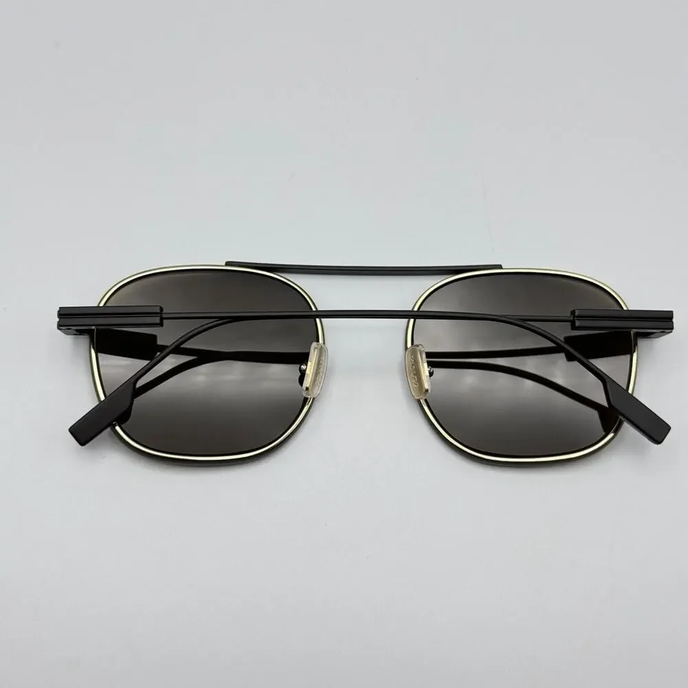 Ermenegildo Zegna Sunglasses EZ0290 49E Matte Dark Brown Frame Brown Lens 53mm